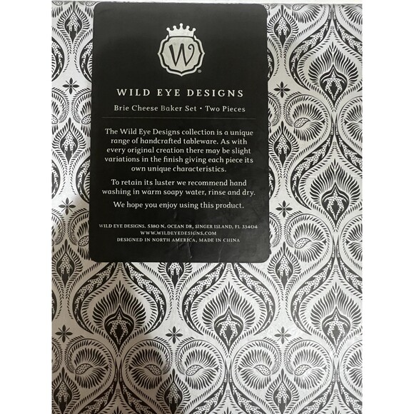 Wild Eye Baked Brie Cheese Baker Set With Recipes - Picture 2 of 2